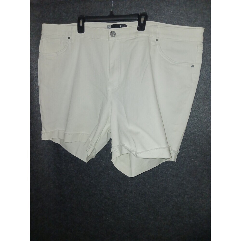 Kut From The Kloth White Catherine High Rise Boyfriend Shorts Womens Size 24